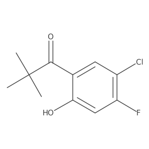 1-(5-Chloro-4-fluoro-2-hydroxyphenyl)-2,2-dimethylpropan-1-one Structure