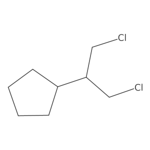(1,3-Dichloropropan-2-yl)cyclopentane Structure