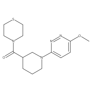 [1-(6-Methoxypyridazin-3-yl)piperidin-3-yl](thiomorpholin-4-yl)methanone结构式