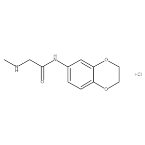 N-(2,3-dihydro-1,4-benzodioxin-6-yl)-2-(methylamino)acetamide hydrochloride Structure