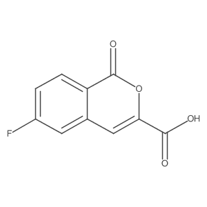 6-fluoro-1-oxo-1H-isochromene-3-carboxylic acid Structure