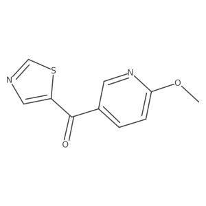 (6-Methoxypyridin-3-yl)(thiazol-5-yl)methanone Structure