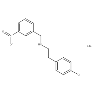 [2-(4-Chlorophenyl)ethyl](3-nitrobenzyl)amine hydrobromide Structure