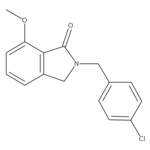 2-(4-Chlorobenzyl)-7-methoxyisoindolin-1-one Structure
