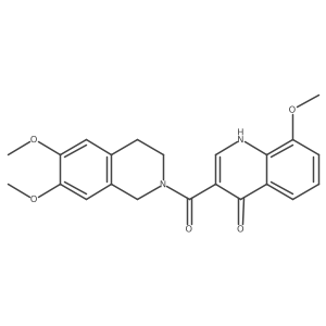 (6,7-dimethoxy-3,4-dihydroisoquinolin-2(1H)-yl)(4-hydroxy-8-methoxyquinolin-3-yl)methanone Structure