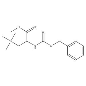 2-Benzyloxycarbonylamino-3-trimethylsilyl-propanoic acid, methyl ester Structure