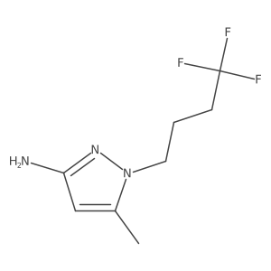 5-methyl-1-(4,4,4-trifluorobutyl)-1H-pyrazol-3-amine结构式