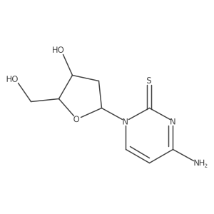 4-Amino-1-(2-deoxy-I+/--D-erythro-pentofuranosyl)-2(1H)-pyrimidinethione结构式