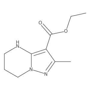 ethyl 2-methyl-4H,5H,6H,7H-pyrazolo[1,5-a]pyrimidine-3-carboxylate结构式