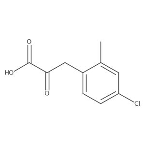 3-(4-Chloro-2-methylphenyl)-2-oxopropanoic acid Structure