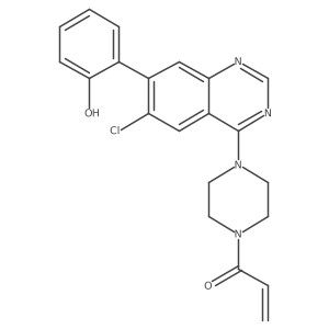 1-[4-[6-Chloro-7-(2-hydroxyphenyl)quinazolin-4-yl]piperazin-1-yl]prop-2-en-1-one Structure