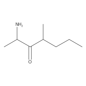 2-Amino-4-methylheptan-3-one结构式
