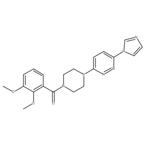 (4-(6-(1H-imidazol-1-yl)pyridazin-3-yl)piperazin-1-yl)(2,3-dimethoxyphenyl)methanone结构式