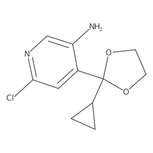 6-chloro-4-(2-cyclopropyl-1,3-dioxolan-2-yl)-3-Pyridinamine Structure