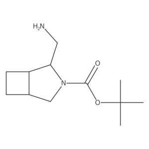 Tert-butyl 2-(aminomethyl)-3-azabicyclo[3.2.0]heptane-3-carboxylate Structure