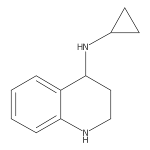 N-cyclopropyl-1,2,3,4-tetrahydroquinolin-4-amine结构式