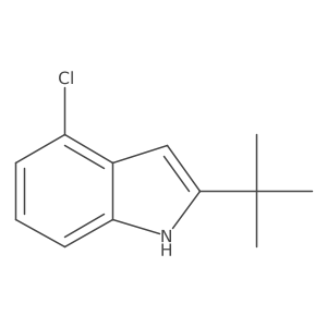 2-(tert-Butyl)-4-chloro-1H-indole Structure
