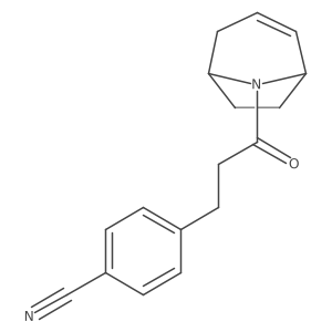 4-(3-((1R,5S)-8-azabicyclo[3.2.1]oct-2-en-8-yl)-3-oxopropyl)benzonitrile结构式