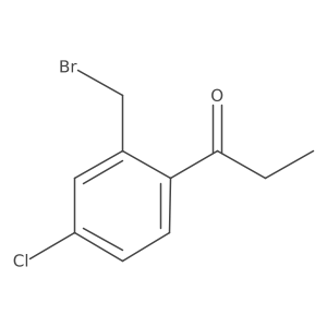 1-(2-(Bromomethyl)-4-chlorophenyl)propan-1-one Structure
