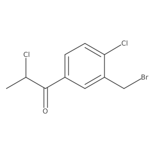 1-(3-(Bromomethyl)-4-chlorophenyl)-2-chloropropan-1-one Structure