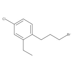 1-(3-Bromopropyl)-4-chloro-2-ethylbenzene结构式