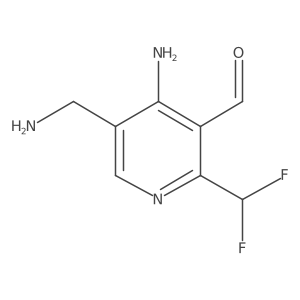 4-Amino-5-(aminomethyl)-2-(difluoromethyl)nicotinaldehyde Structure