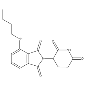 4-(Butylamino)-2-(2,6-dioxo-3-piperidyl)isoindoline-1,3-dione结构式
