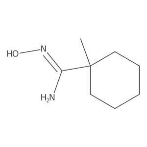 N-hydroxy-1-methylcyclohexane-1-carboximidamide Structure