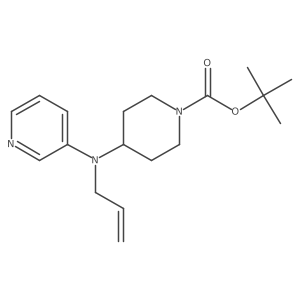 Tert-butyl 4-(allyl(pyridin-3-yl)amino)piperidine-1-carboxylate Structure