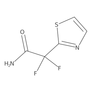 2,2-Difluoro-2-(1,3-thiazol-2-yl)acetamide Structure