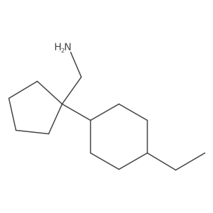 [1-(4-Ethylcyclohexyl)cyclopentyl]methanamine Structure
