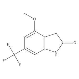 1,3-Dihydro-4-methoxy-6-(trifluoromethyl)-2H-indol-2-one Structure