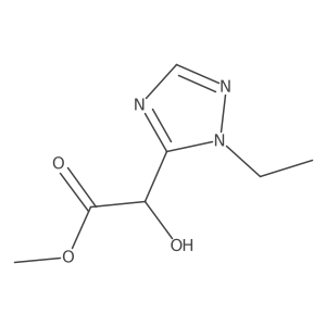 methyl 2-(1-ethyl-1H-1,2,4-triazol-5-yl)-2-hydroxyacetate结构式