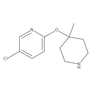 5-Chloro-2-[(4-methylpiperidin-4-yl)oxy]pyridine结构式