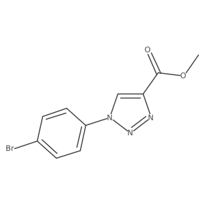methyl 1-(4-bromophenyl)-1H-1,2,3-triazole-4-carboxylate结构式