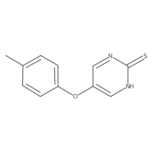5-(4-Methylphenoxy)pyrimidine-2-thiol Structure