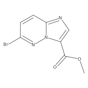 Methyl 6-bromoimidazo[1,2-b]pyridazine-3-carboxylate结构式
