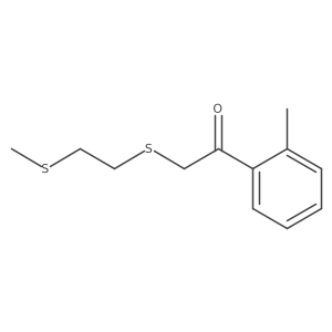 1-(2-Methylphenyl)-2-{[2-(methylsulfanyl)ethyl]sulfanyl}ethan-1-one Structure