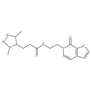 3-(3,5-dimethylpyrazolidin-4-yl)-N-[2-(7-oxofuro[2,3-c]pyridin-6-yl)ethyl]propanamide Structure
