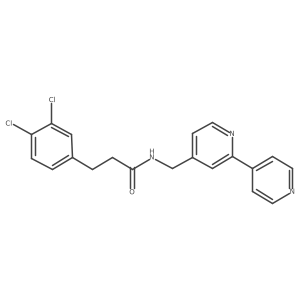 N-([2,4'-bipyridin]-4-ylmethyl)-3-(3,4-dichlorophenyl)propanamide结构式