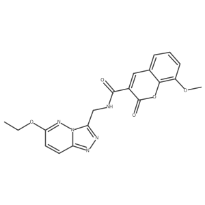 N-((6-ethoxy-[1,2,4]triazolo[4,3-b]pyridazin-3-yl)methyl)-8-methoxy-2-oxo-2H-chromene-3-carboxamide Structure