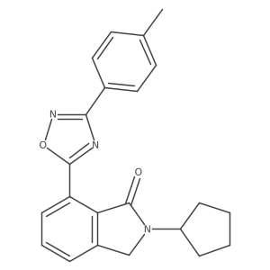 2-Cyclopentyl-7-(3-(p-tolyl)-1,2,4-oxadiazol-5-yl)isoindolin-1-one Structure