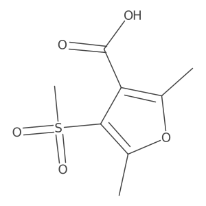 4-Methanesulfonyl-2,5-dimethylfuran-3-carboxylic acid Structure