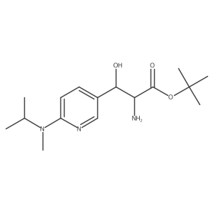 tert-Butyl 2-amino-3-hydroxy-3-{6-[methyl(propan-2-yl)amino]pyridin-3-yl}propanoate Structure