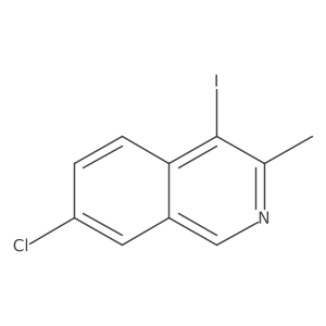 7-Chloro-4-iodo-3-methylisoquinoline Structure