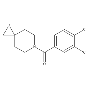 (3,4-Dichlorophenyl)-1-oxa-6-azaspiro[2.5]oct-6-ylmethanone结构式