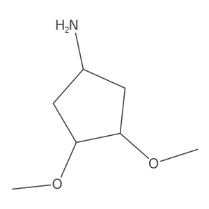 3,4-Dimethoxycyclopentan-1-amine Structure