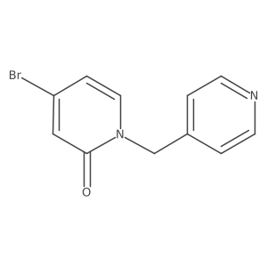 4-Bromo-1-(pyridin-4-ylmethyl)pyridin-2(1H)-one结构式