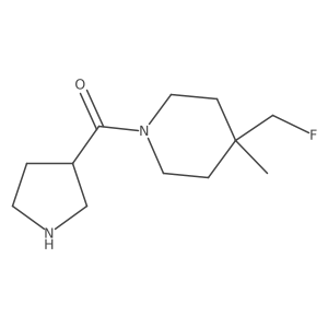 (4-(Fluoromethyl)-4-methylpiperidin-1-yl)(pyrrolidin-3-yl)methanone Structure