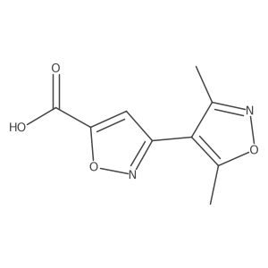 3-(Dimethyl-1,2-oxazol-4-yl)-1,2-oxazole-5-carboxylic acid结构式